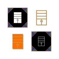 Cupboard with Shelves Vector Icon