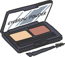 Eyebrow powder cartoon style png