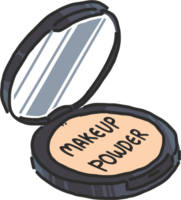 Makeup powder cartoon style png