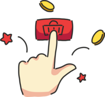 Press the shopping button png