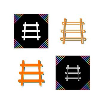 icono de vector de rieles
