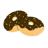 meses chocolate rosquilla png