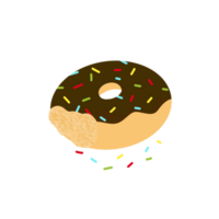 meses chocolate donut png