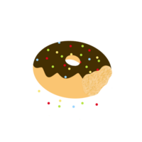 saupoudré Chocolat Donut png