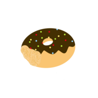 saupoudré Chocolat Donut png