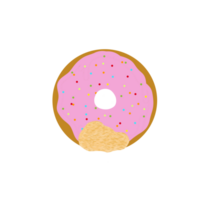 fraise saupoudrer Donut png