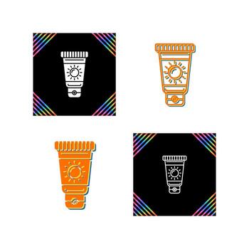 icono de vector de protector solar