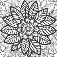 Flower coloring page vector. Flower line art white background, Cute flowers printable coloring page, Vector flower page for coloring, Outline magnolia photo