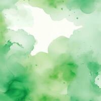 Green watercolor background vector