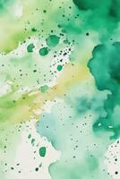 Green watercolor background vector