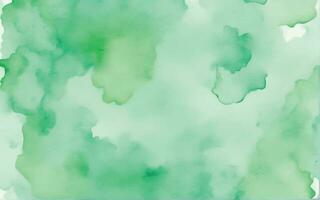 Green watercolor background vector