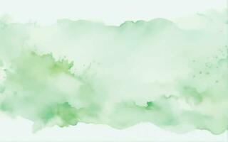 Green watercolor background vector