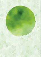 Green watercolor background vector