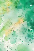 Green watercolor background vector