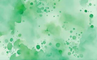 Green watercolor background vector