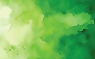 Green watercolor background vector