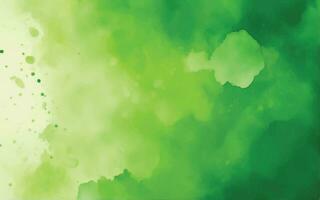 Green watercolor background vector