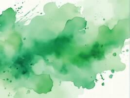 Green watercolor background vector