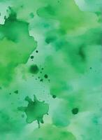 Green watercolor background vector