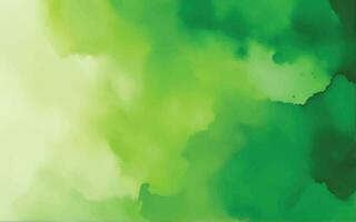 Green watercolor background vector