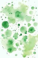 Green watercolor background vector