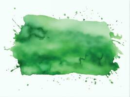 Green watercolor background vector