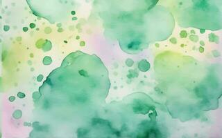 Green watercolor background vector