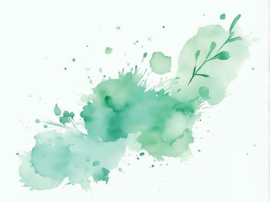 Green watercolor background