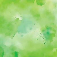 Green watercolor background vector