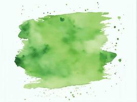 Green watercolor background vector