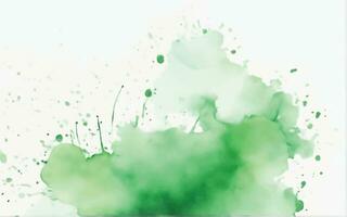 Green watercolor background vector