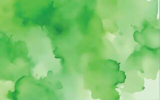 Green watercolor background vector