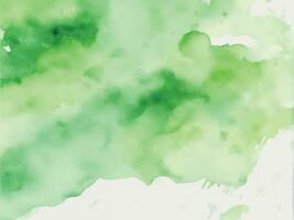 Green watercolor background vector