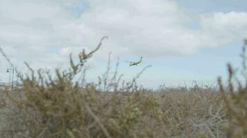 il aereo è atterraggio video