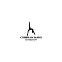 yoga pilates logo diseño vector