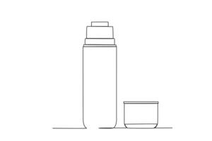 un caliente agua almacenamiento botella vector
