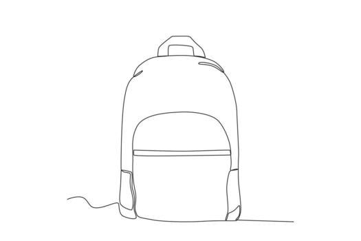 A small backpack vector