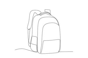 A backpack with many pockets vector