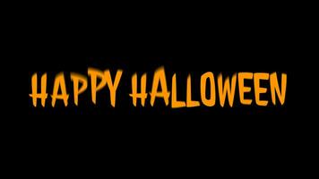 Halloween Urlaub Feier Licht Text, Halloween Bewegung Animation video