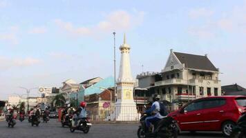 rua atmosfera dentro yogyakarta video