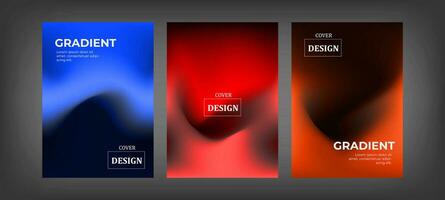 Abstract cover set. background or pattern with smooth waves. vector design. eps 10