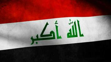 Irak vlag golvend video