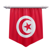 Tunisie nationale drapeau ensemble illustration ou 3d réaliste Tunisie agitant pays drapeau ensemble icône png