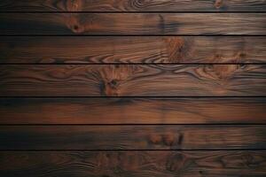 A wooden wall with a dark brown stain, close up of a wood wall with a dark background photo