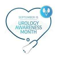 Urology Awareness Month design template good for celebration usage. urologi awareness vector illustration. flat ribbon design. vector eps 10.