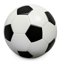 Soccer ball isolated on white background. AI Generative photo