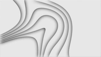 White cut curve abstract background pattern of lines and waves video