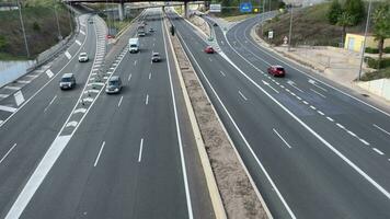 transporte intersección en ciudad afueras video