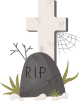 Grave headstone with cross png