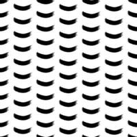 Seamless pattern with black brushstrokes vector